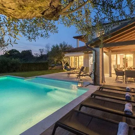 Villa Nar With Pool And Panoramic Views Sveti Lovreč Pazenatički